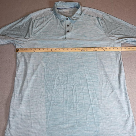 Tommy Bahama IslandZone Palm Coast Polo Shirt Men's 3XLT Green Golf Performance - Picture 7 of 8